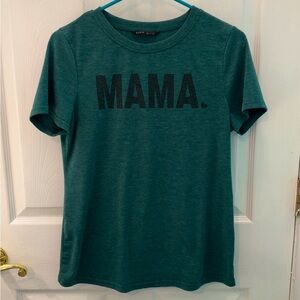 Green Shein “Mama” Tee